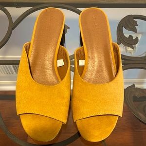 COPY - Suede block heel sandals | Slip on | Sz 8 EUC